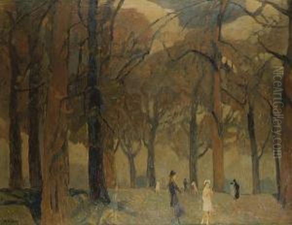 Figures In A Park. - view 1