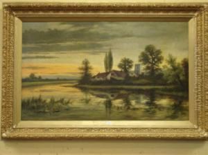 Sunshine After Rain Near Sonning On Thames by Arthur Henry Howard Heming