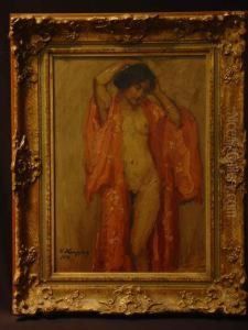 Weiblicher Akt by Wilhelm Hempfing