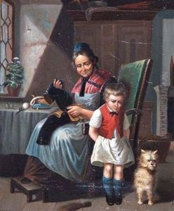 Interior With Mother by William Hemsley