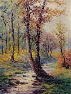 Two Works: Autumn Landscape And Coastal Scene by William Hemsley