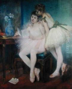 La Lettre (The Letter) 1890 by Louis Robert Carrier-Belleuse