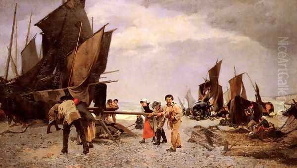 Au cabestan (With the capstan (Memories of the Port)) (or Souvenir D'yport) - view 1
