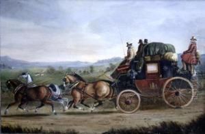 The London To Glasgow Mail Coach by Charles Cooper Henderson