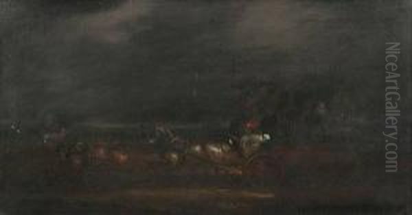Stage Coach At Night - view 1