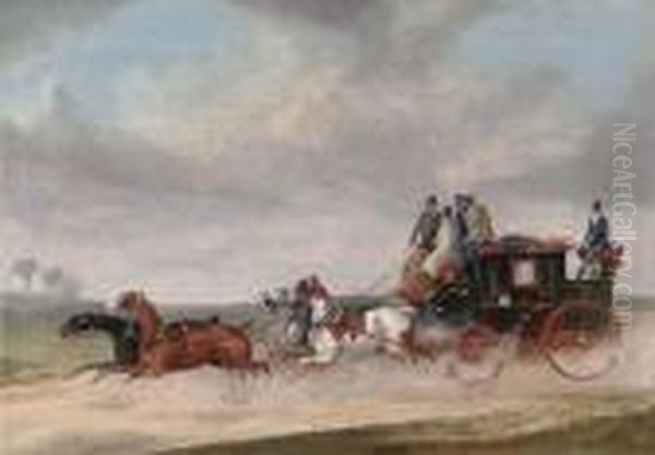 A Stagecoach At Full Speed - view 1