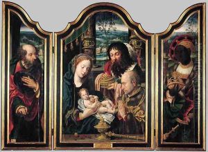 Triptych 1530s by Pieter Coecke Van Aelst