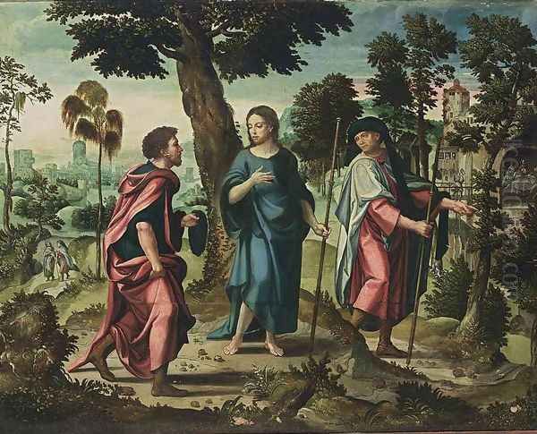 Christ and His Disciples on Their Way to Emmaus - view 1