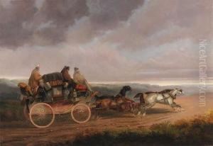The Devonport To London Royal Mail Coach; And The Hull To Londonroyal Mail Coach by Charles Cooper Henderson
