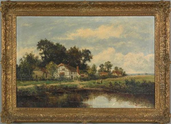 Pastoral Landscape With Houses - view 1