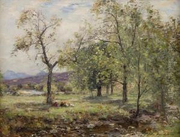 Children By A River - view 1