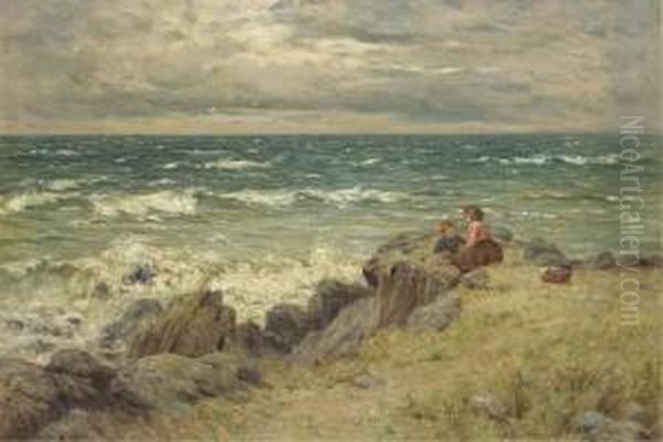 Two Children By The Sea - view 1