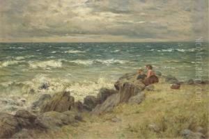 Two Children By The Sea by John Henderson