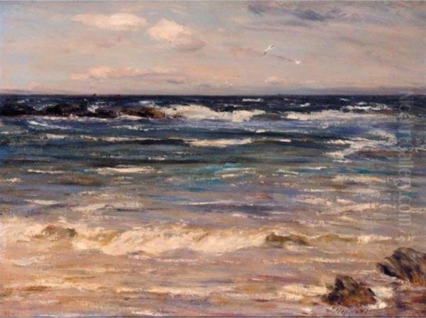 Breaking Waves; A Storm Off Shore - view 1