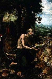 St. Jerome in the Wilderness by Pieter Coecke Van Aelst