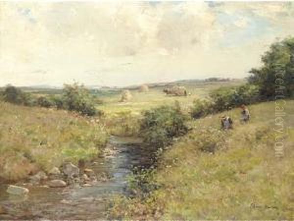 Picking Meadow Flowers - view 1