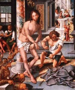 The Flagellation by Pieter Coecke Van Aelst