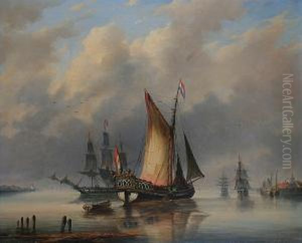 Dutch Shipping In A Calm - view 1