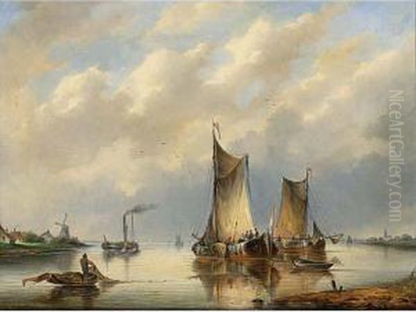Shipping In An Estuary - view 1