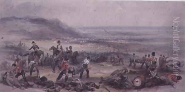 Removing the Dead and Wounded after the Battle of the Alma during the Crimean War, 20 September, 1854 - view 1