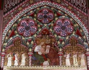 Adoration of the Magi, altarpiece, to designs of William Morris and Sir Edward Burne-Jones, 1861-62 by George Campfield