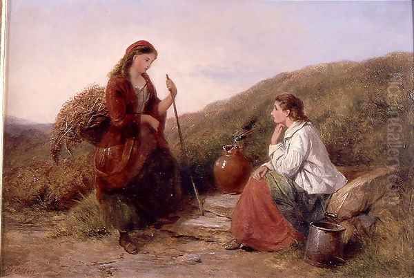 Two Young Ladies at the Well - view 1