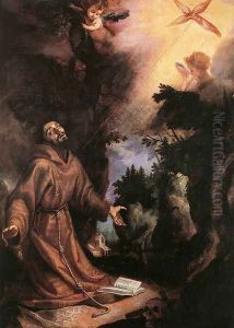 St. Francis receiving the Stigmata, 1596 by Lodovico Cardi Cigoli