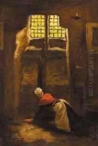Woman In An Interior by William John Hennessy