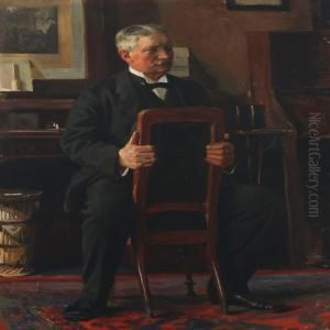 Portrait Of Bank Manager Poul Christian Conrad Harhoff
