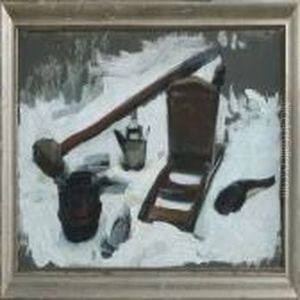 Study Of A Chair And Kitchen Tools by Erik Henningsen