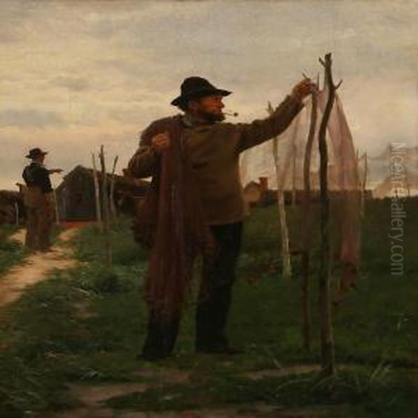 A Fisher With Hes Net - view 1