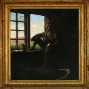 Big Brother Is Baby Sitting by Frants Peter Didrik Henningsen