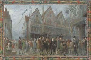 Hommage à Coquelin by Fernand-Anne Piestre Cormon