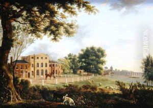 View of Chelsea Farm with the Thames and Battersea Bridge, 1790 by Hendrik Frans de Cort
