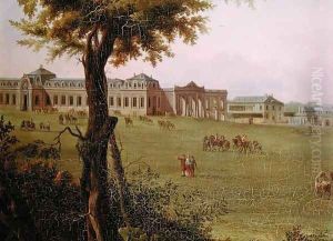 View of Chantilly from the garden in 1781 (detail) by Hendrik Frans de Cort