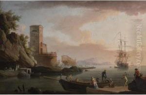Mediterranean Harbor With A Shipyard