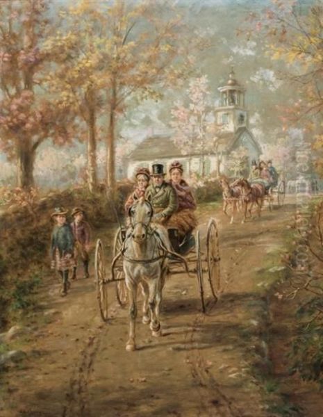 "coming Home From Church" - view 1