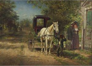 A Lengthy Farewell by Edward Lamson Henry