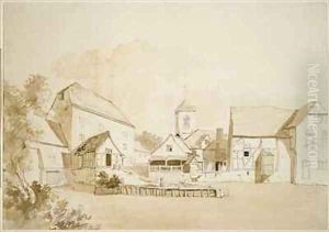 Fisherton Bishopss Mill Salisbury by Hendrik Frans de Cort