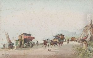 La Caleche. by Emile Henry