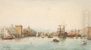 L'entree Du Port De Marseille by Emile Henry