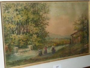 Les Lavandieres. by Emile Henry