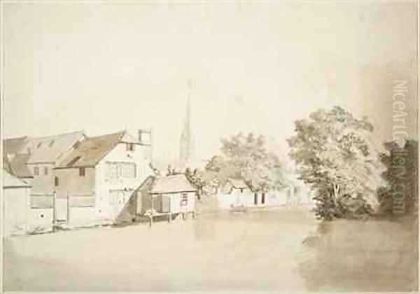 Fisherton Bridge at Salisbury - view 1