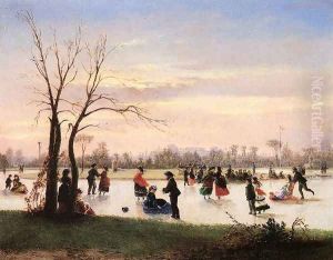 Ice Skating at Twilight by Conrad Wise Chapman