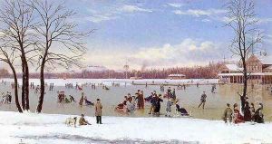 Skating in the Bois de Boulogne by Conrad Wise Chapman