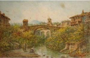 Lavandiere Au Bord De La Durance.