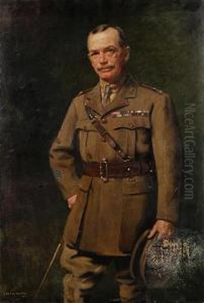 Three Quarter Length Portrait Of A Gentlemanin Uniform - view 1