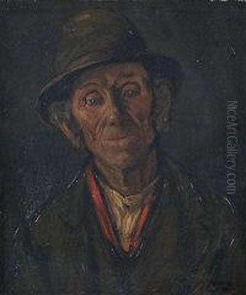 Study Of An Old Achill Man - view 1
