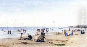 Trouville Beach by Conrad Wise Chapman