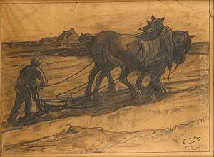 Chevaux De Trait by Frans Hens